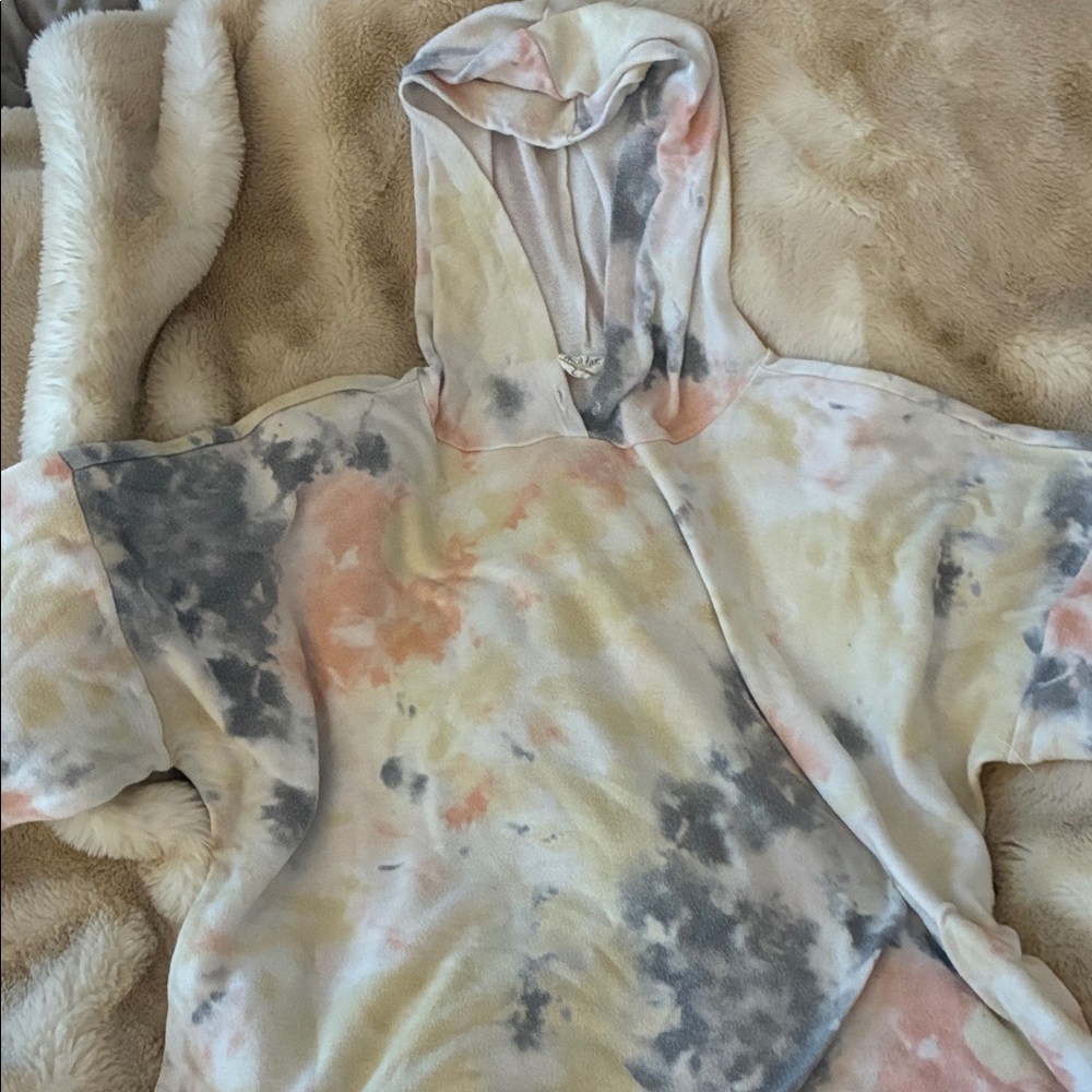 Peach Love California Multicolor Tie-Dye Hoodie
